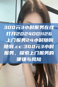 300元3小时服务在线打开2024DD1126.上门服务24小时随叫随到.cc:300元3小时服务，探索上门服务的便捷与风险